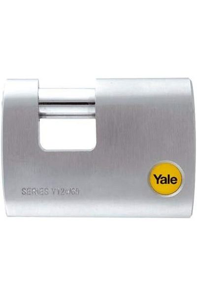 Yale Y124/60/110/1 60 mm Dmu Chrome Plated Slide Pin Padlock New Pattern 440583