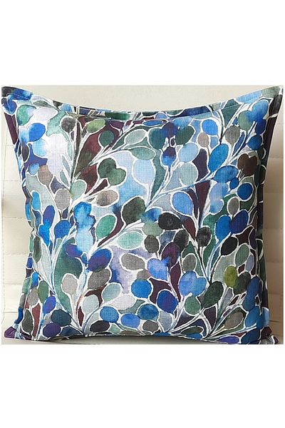 Fabric by Gülçin Σετ μαξιλαροθήκης 4 τεμαχίων με λινό βαμβακερό πράσινο με σχέδιο