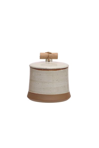Warm Design Jar with Wooden Handle