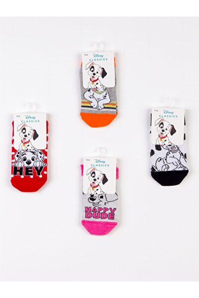 Disney Dalmatian Licensed Children's 4 Pairs Booties Socks 19833