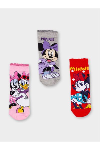 Minnie Mouse 3 أزواج من الجوارب المرخصة للفتيات 20505
