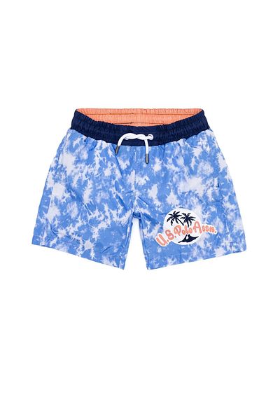 U.S. Polo Assn. Pantaloni scurți de baie pentru băiat albastru