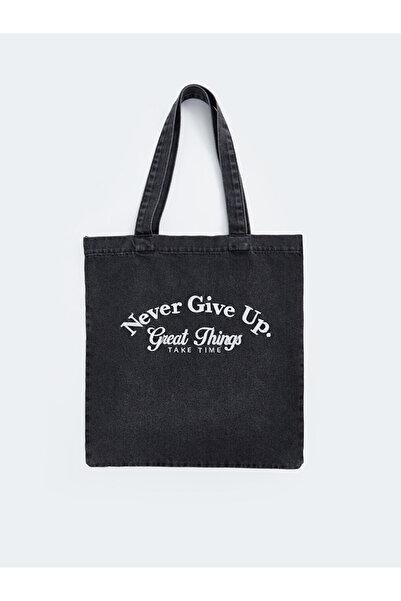 LC Waikiki ACCESORII LCW Geantă de umăr pentru fete cu text imprimat