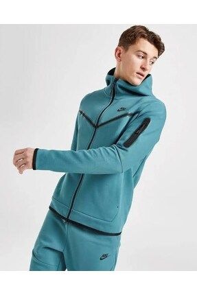 Nike Sportswear Tech Fleece Full Zip Hoodie Mineral Teal Black CU4489 381 Fiyat Yorumlar Trendyol