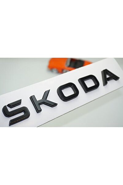 DK Tuning Yeni Nesil Bagaj Siyah ABS Yazı Logo Skoda İle Uyumlu