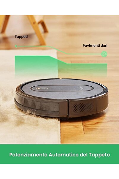 Vactidy Robot Süpürge - Güçlü Emiş, Evcil Hayvan Tüyü ve Toz İçin İdeal, Uygulama ve Sesli Asistan Özellikli