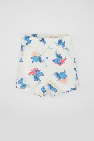 DeFacto Disney Lilo & Stitch Baby Girl 2er-Set – Rundhalsausschnitt, kurzärmliges T-Shirt und Shorts C5456a524sm