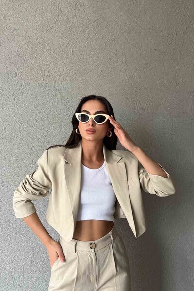 Seda Yalçın Atelier Naturel  Blazer Ceket Pantolon Keten Takım