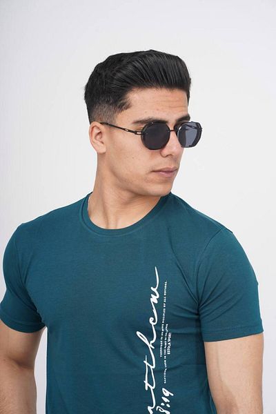 Est Estola Ανδρικό ύφασμα με λεπτή εφαρμογή Crew Neck Lycra FlexibleSoft Texture