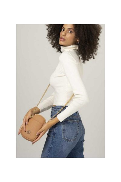 Valentino Orlandi VLT042 Τσάντα χιαστί CAMEL