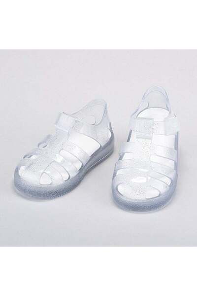 IGOR Star Glitter-Transparent Glittery Children's Velcro Sandals