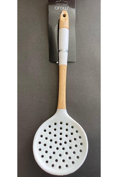AROW Silicone Bamboo Handle - Tip Colander Detailed