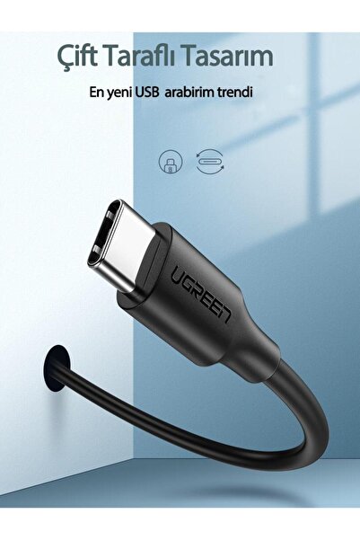Ugreen Usb Type-c Şarj Ve Data Kablosu, 25 Cm Kategori: Data Kablosu