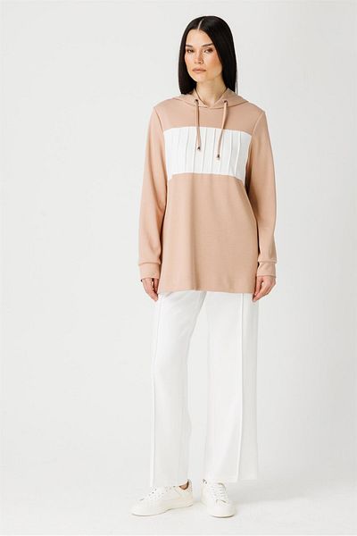Esswaap Powder Colored Fabric - Hooded Sweat Pants Set