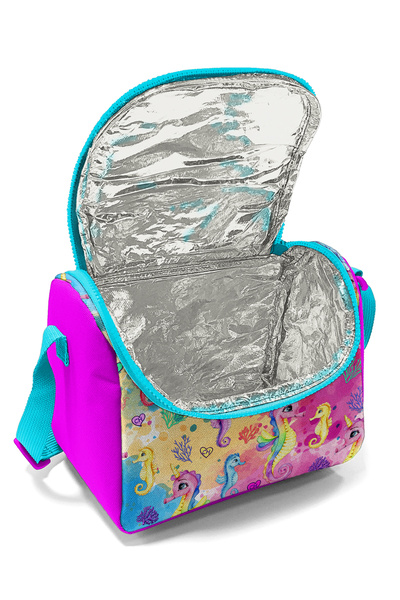 Coral High Kids Pink Colorful Seahorse Patterned Thermo Lunchbox 11825