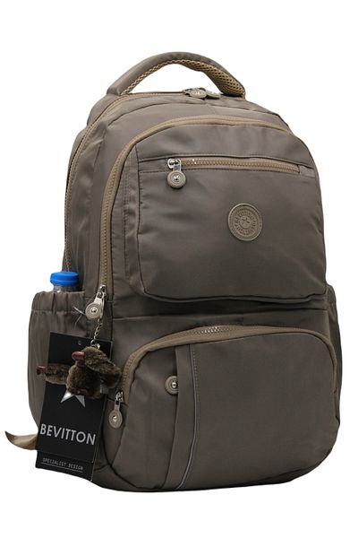 Bevitton Custom Water Repellent Fabric Mink Unisex School Backpack A3162
