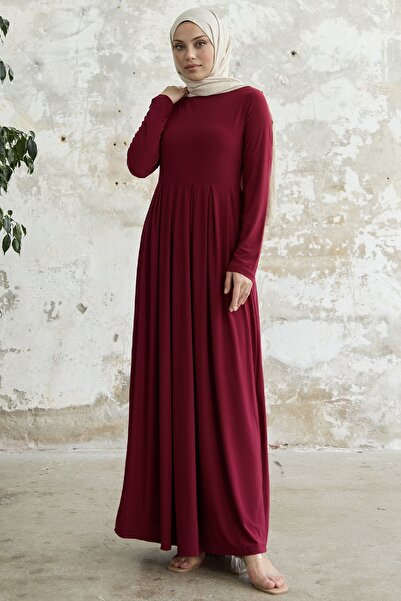 InStyle Sandy Pocket Dress - Claret Red