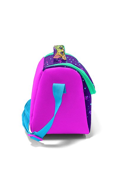 Coral High Kids Pink Purple Cat Patterned Thermo Lunchbox 11732