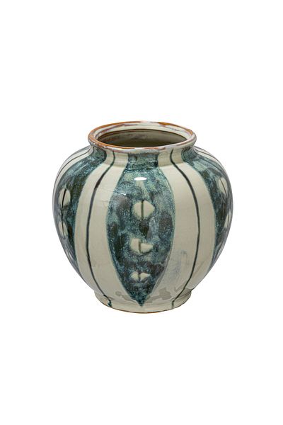 Warm Design Striped Handmade Vase