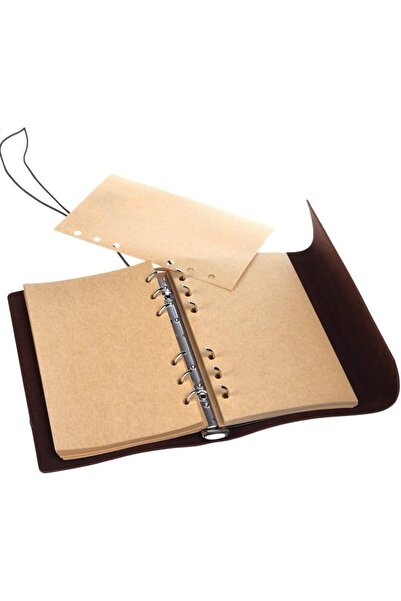 CAVAŞ sun hat Kahverengi Deri Hatıra Defteri Pusula Desen İşlemeli Eskitme Defter