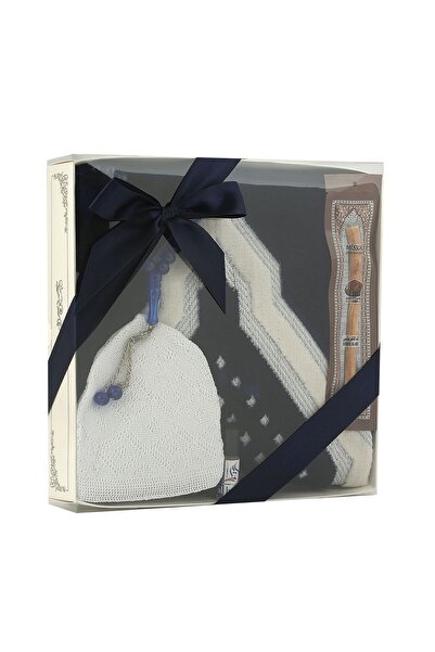 ENSARHAC-UMRE MALZEMELERİ Hediyelik Seccade Tesbih Takke Misvak Esans Seti