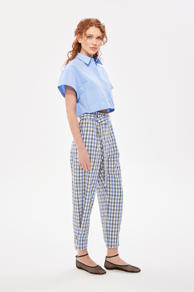 Berr-ın Шотландська карта Морква Штани Синій