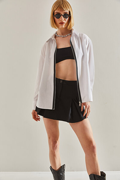 Bianco Lucci Cămașă cu închidere cu fermoar pentru femei60251072