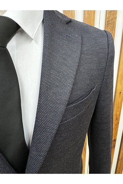 Costtum Men's Wear Patterned Blazer Jacket