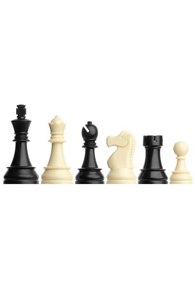 Yeni Satranç DGT 86mm Chess Pieces - Walnut Wood Chess Floor (44x44cm-UV Print)
