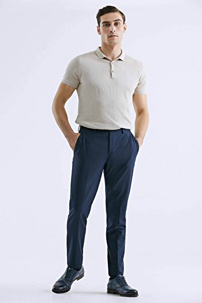 Tween Slim Fit Lacivert Easy Care Kumaş Pantolon