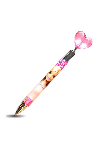 SLM Barbie Versatil Pen with Diamond Heart Head - White Dress - 0,7 mm