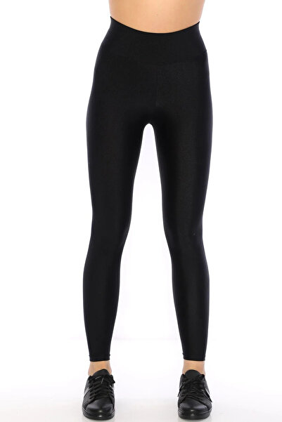 JILLY Htc Μαύρο Ψηλόμεσο Λύκρα Ευέλικτο Ντίσκο Καλσόν