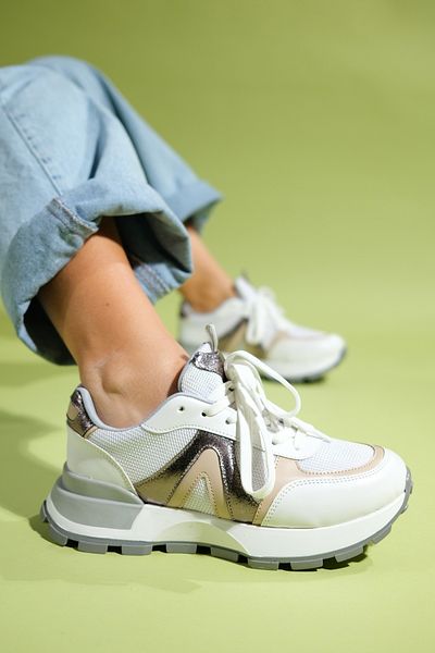 LuviShoes Pantofi sport pentru femei CALM White Platinum