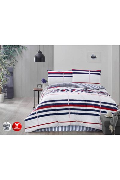 Altınbaşak Ranforce Double Duvet Cover Set Striped