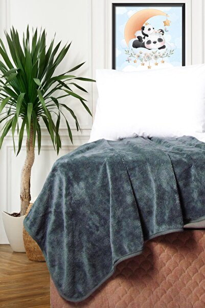 Mislina Home Tiny Wellsoft Baby - Kids Blanket Anthracite 100x150 Cm