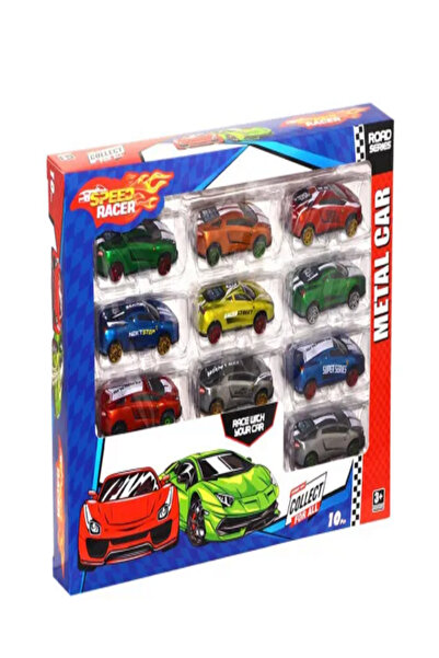 Toysan 35 10'lu Speed Racer Metal Araba Oyuncak
