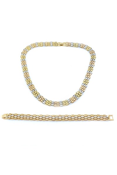 FerizZ 316l Çelik Üç Renkli Kadın Set Set-130