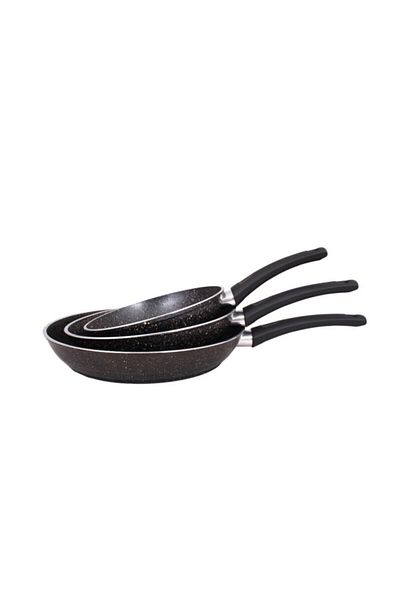 Mehtap Multi Gray 3 Piece Pan Set