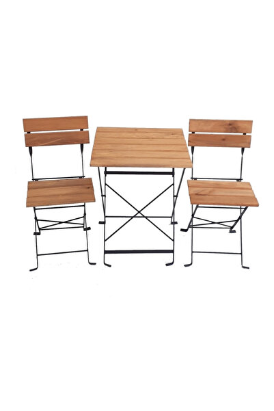 Sandalye Concept 2 KİŞİLİK AHŞAP KATLANIR MASA SANDALYA