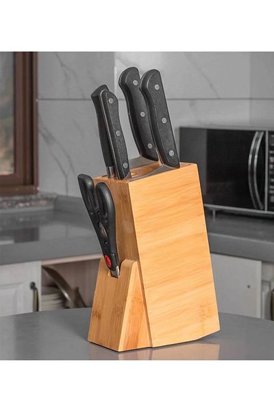 Lizzy Large Size Bamboo Knife Stand