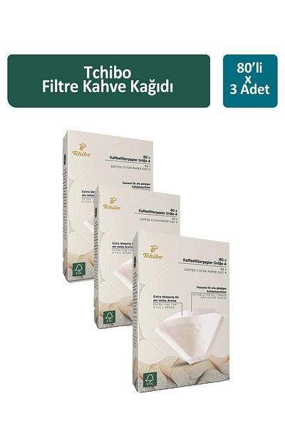 Tchibo 80 x 3 Pieces of Filter Coffee Paper