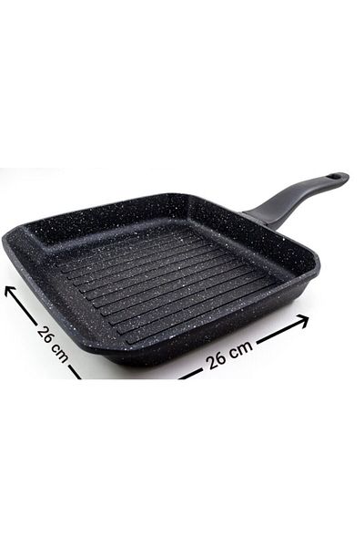 COOKCASE Square Grill Pan Cast Aluminum - 26x26