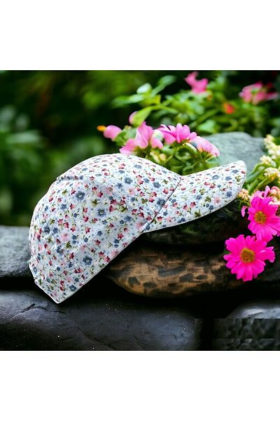 Shopiolog Summer Women's Floral Pattern Baseball Fabric Adjustable Cap Hat