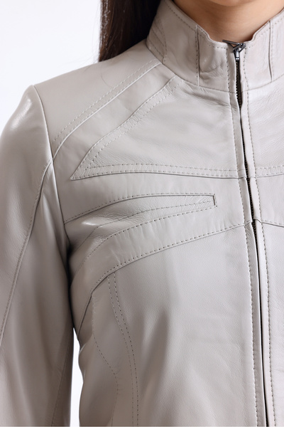 LİDYA DERİ Women's Genuine Leather Jacket