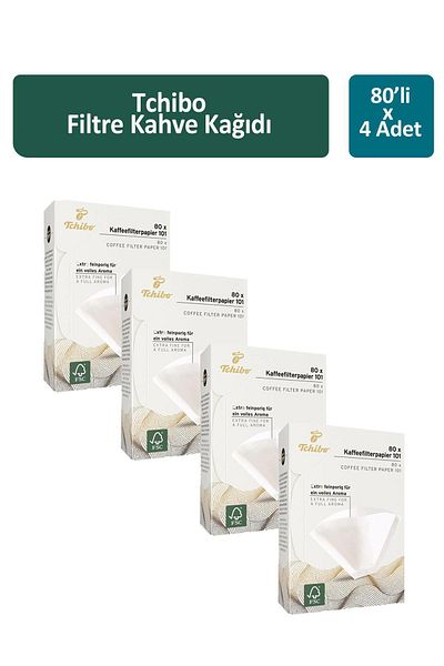 Tchibo 4 Pieces of 80 Filter Coffee Paper