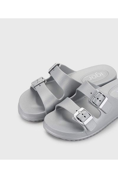 IGOR S10327 هابانا ميتاليكو شبشب فضي