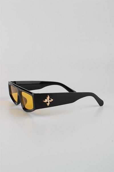 Silvio Monetti Women's Sunglasses - Yellow UV400 Filter, Model615334