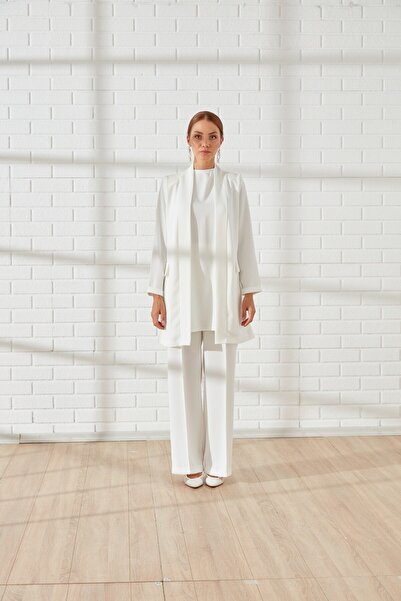 Nurs 3'lü Takım Ekru