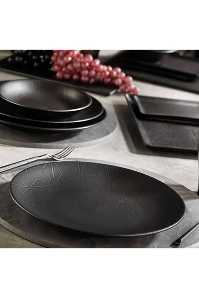 Kütahya Porselen Nanocreme Bowl 6 Pieces 15 Cm Matte Black