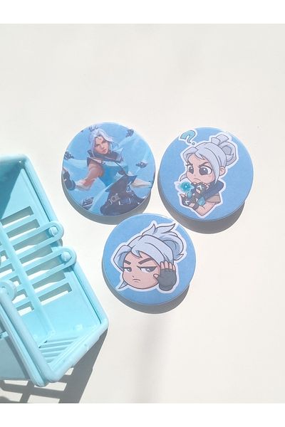 Yenaplanner Valorant Jett Bag Ornament/Badge Set